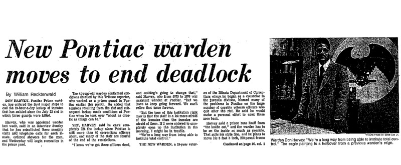 Reporter William Recktenwald went undercover to Pontiac state prison to review the conditions.