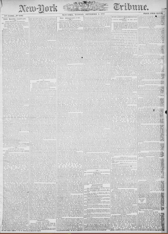 New York Tribune cover