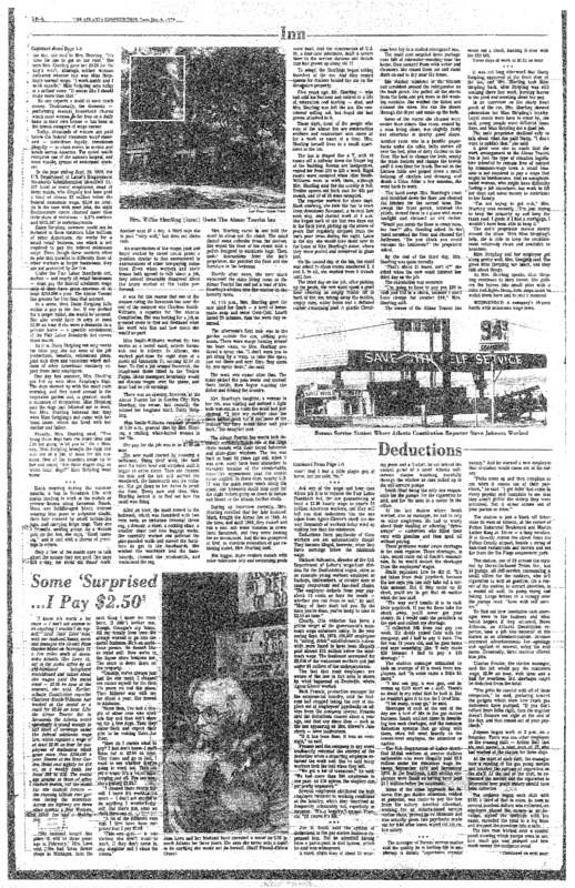 Sidebar with Jane Love, who with her husband Sandy, owned and managed the "38-unit Rose Garden Motel on Interstate 75 a few miles south of downtown Atlanta."