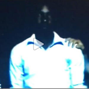 Still of a cell phone video showing an unidentified Nigerian man for sale in Libya. Photograph obtained by CNN 