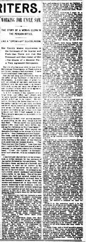 Journalist writes about her experience working in a pension office.