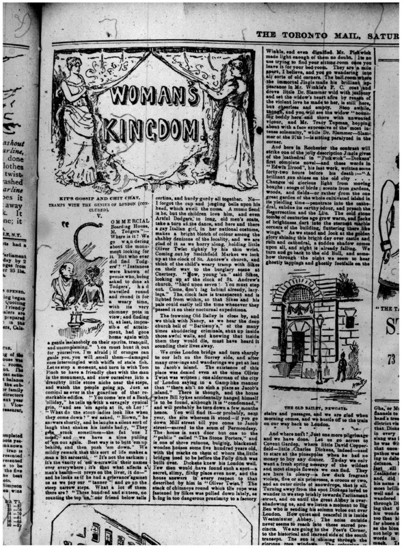 Kathleen "Kit" Coleman traveled overseas in 1892 to go undercover as a male to report for The Toronto Mail to discover what it was like to live in London's East End.