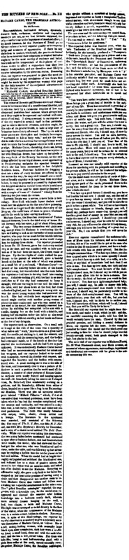A New York Tribune article written as part of the "The Witches of New-York" series by Mortimer Thomson.