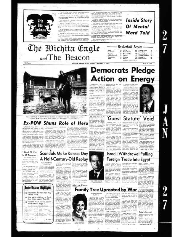 Preview of the forthcoming series by Betty Wells of her eight days as a patient at Larned State Hospital, where she got herself admitted for the sake of the report.