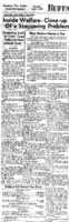 Buffalo Evening News article titled, "Penetrating Look at Costs, Cases Yielded by News' 6-Month Study." Written by Ed May as part of the "Our Costly Dilemma" series.