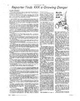 Nashville Tennessean article titled, "Reporter Finds KKK a Growing Danger." Written by Jerry Thompson as part of his series, "My Life With the Klan."
